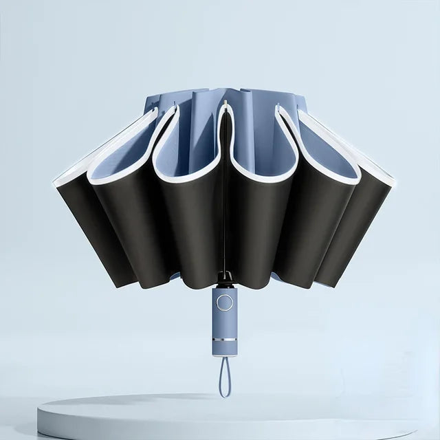 Fully Automatic Reverse Folding Umbrella with Windproof Reflective Stripe UV Umbrellas