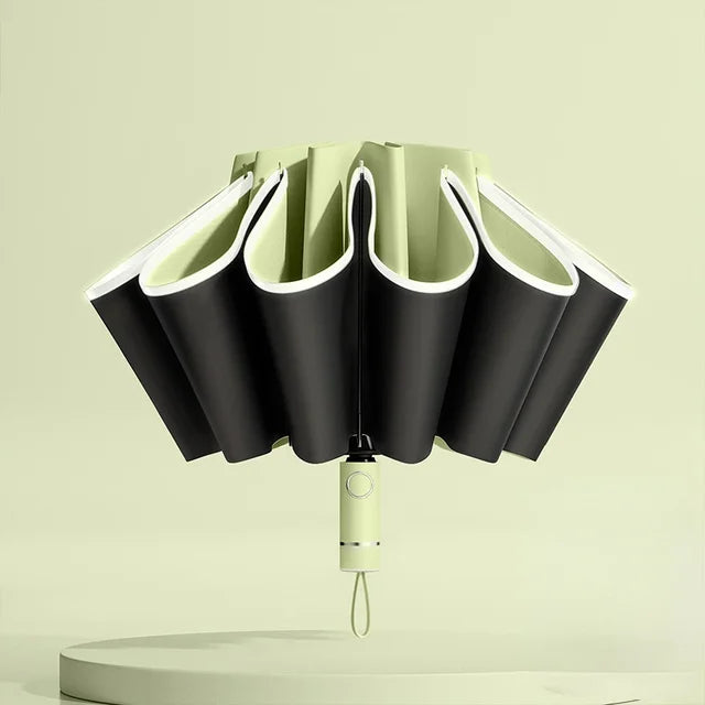 Fully Automatic Reverse Folding Umbrella with Windproof Reflective Stripe UV Umbrellas