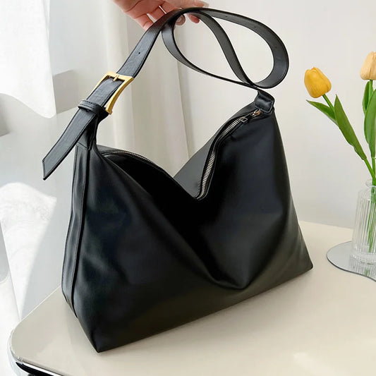 MYSTRISA™Vintage Pillow Design PU Leather Boston Handbag For Women Casual Large Capacity Shoulder Crossbody Bags Fashion Shopper Totes